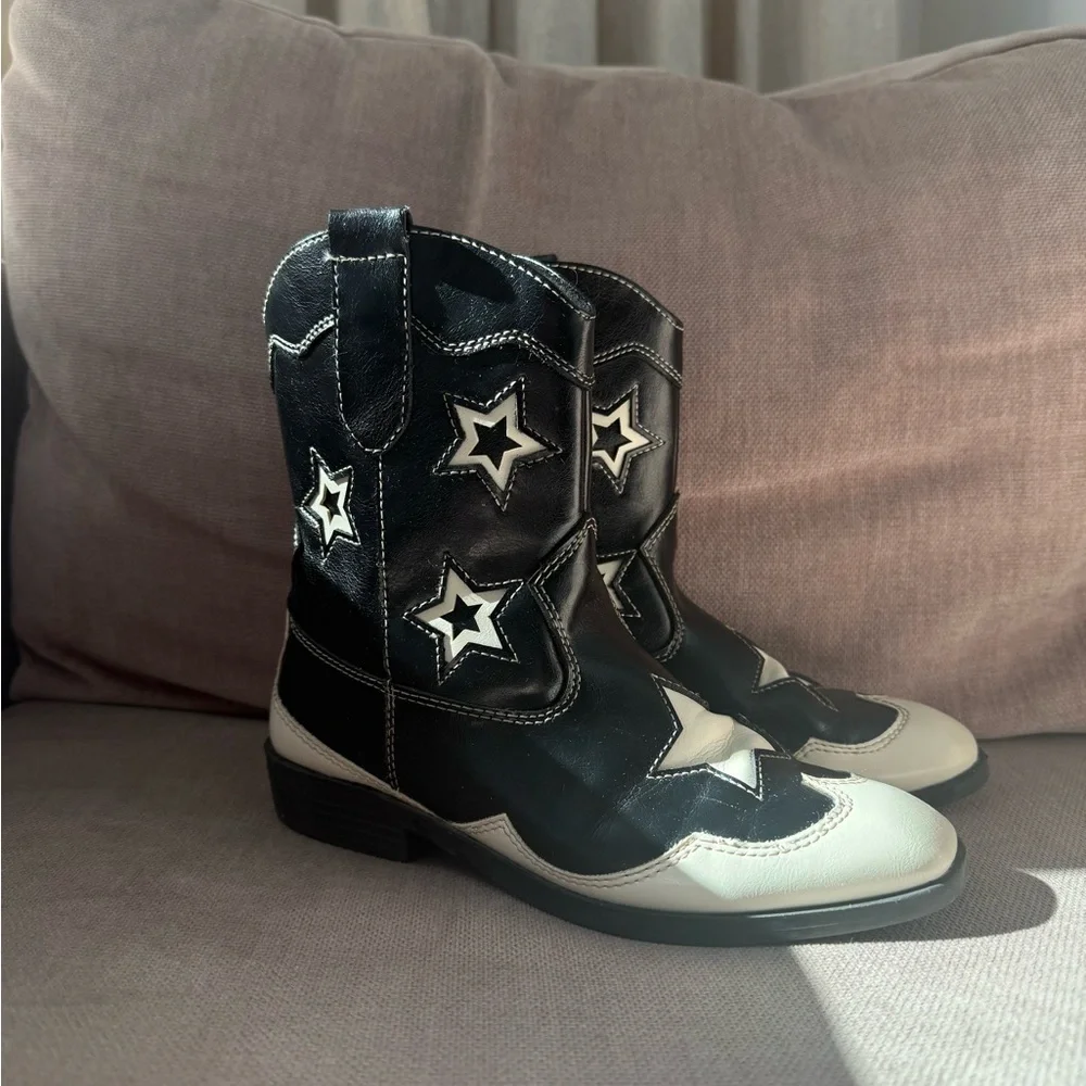 Zara Kids Cowboy Boots, EU 34 / US 3